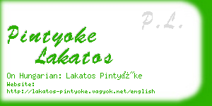 pintyoke lakatos business card